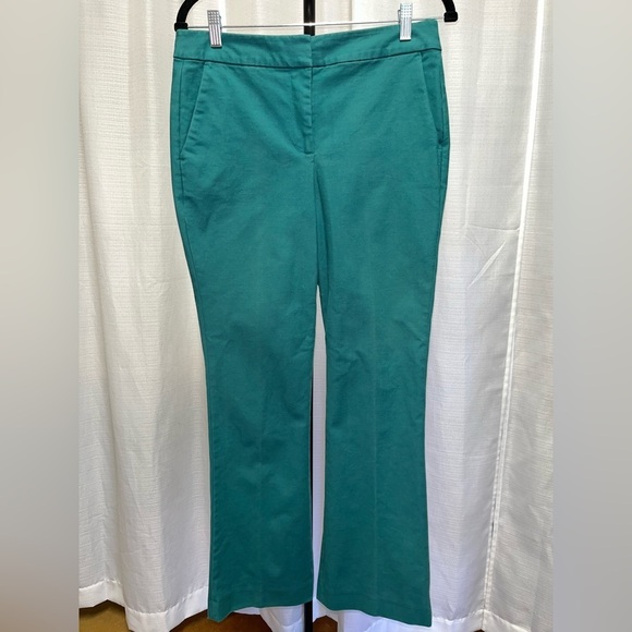 Boden Pants - Boden teal/green Richmond 7/8 trousers | size 8p